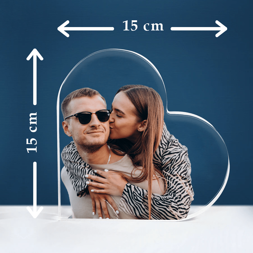 Nasze wspólne serce - Szklane serce, spersonalizowany prezent dla niej - idamell.com