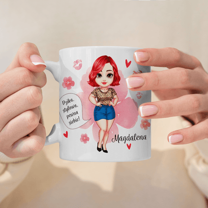 Bądź sobą Clipart - 1x Kubek z nadrukiem, spersonalizowany prezent dla niej - idamell.com