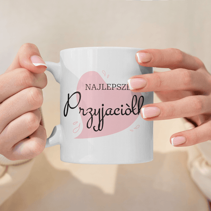 Best Friends grafika + imiona - 1x Kubek z nadrukiem, spersonalizowany prezent dla przyjaciółki - idamell.com