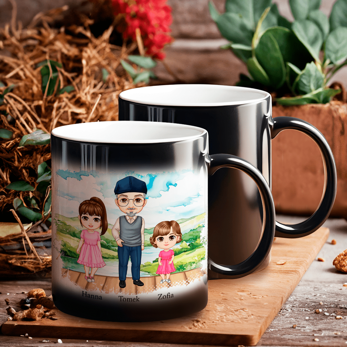 Best Grandpa - 1x Kubek magiczny z nadrukiem, spersonalizowany prezent dla dziadka - idamell.com