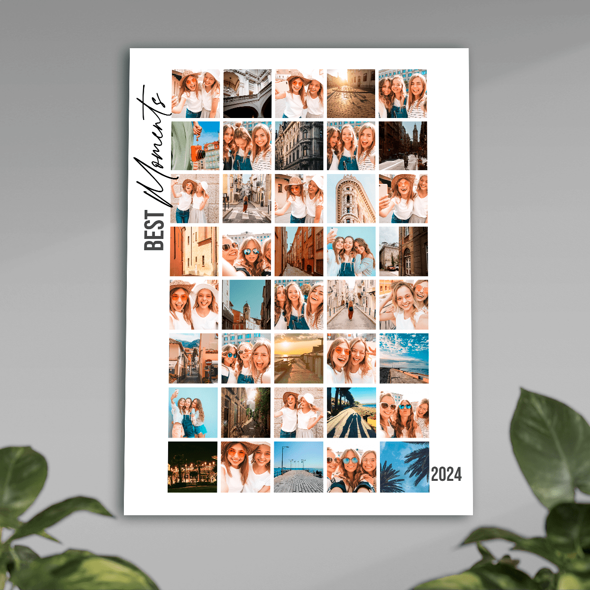 Best moments - plakat, spersonalizowany prezent dla przyjaciółki - idamell.com