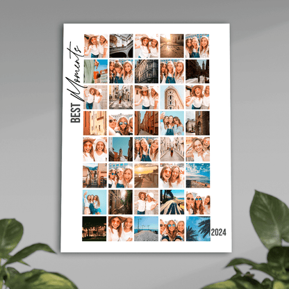 Best moments - plakat, spersonalizowany prezent dla przyjaciółki - idamell.com