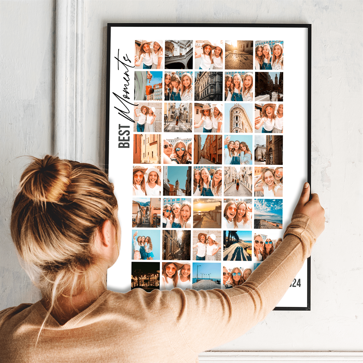 Best moments - plakat, spersonalizowany prezent dla przyjaciółki - idamell.com