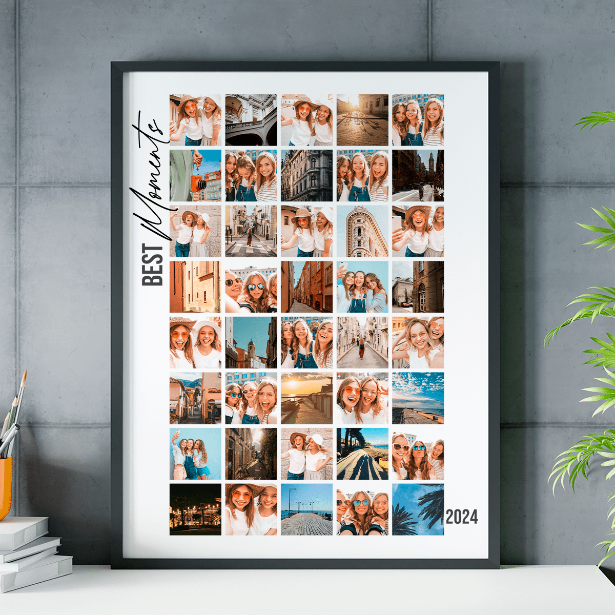 Best moments - plakat, spersonalizowany prezent dla przyjaciółki - idamell.com