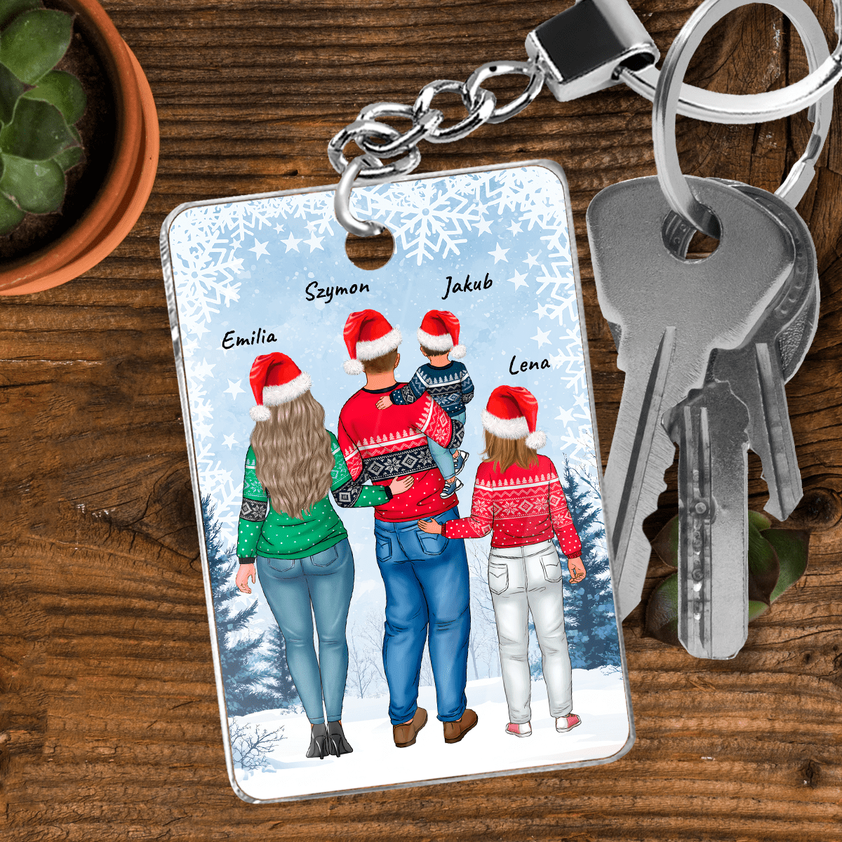 Bluza + breloczek + kubek RODZINA - zestaw prezentowy 3 w 1, spersonalizowany prezent dla rodziców - idamell.com