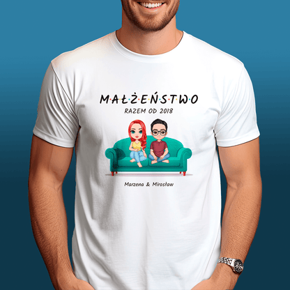 Bluza + koszulka + skarpetki MAŁŻEŃSTWO - zestaw prezentowy 3 w 1, spersonalizowany prezent dla niego - idamell.com