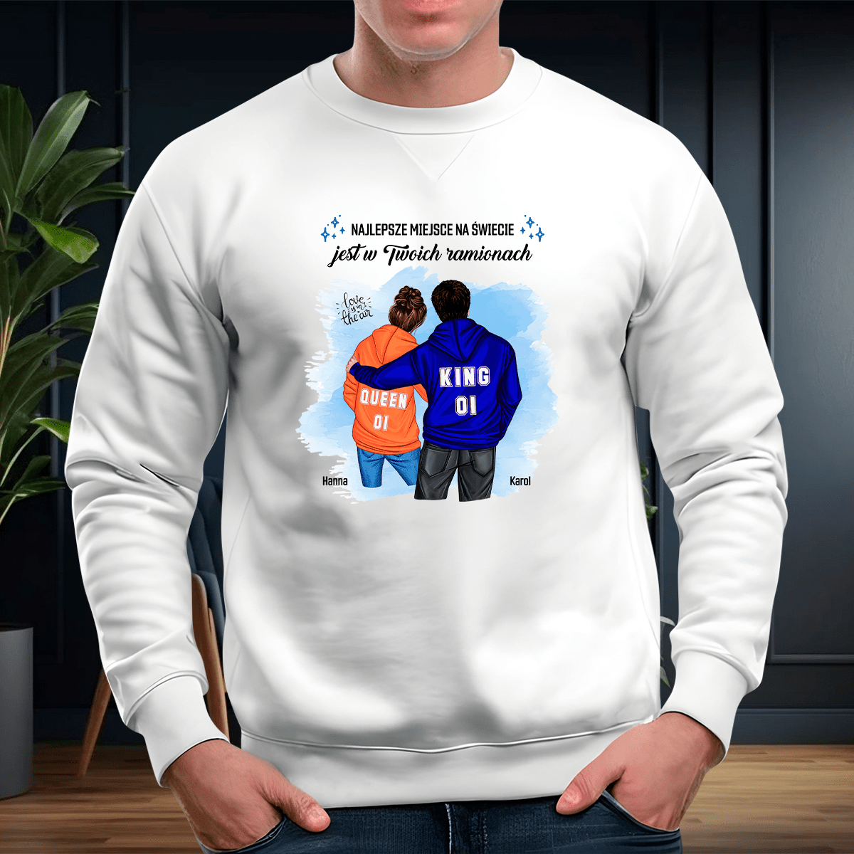 Bluza + koszulka + skarpetki MAŁŻEŃSTWO - zestaw prezentowy 3 w 1, spersonalizowany prezent dla niego - idamell.com