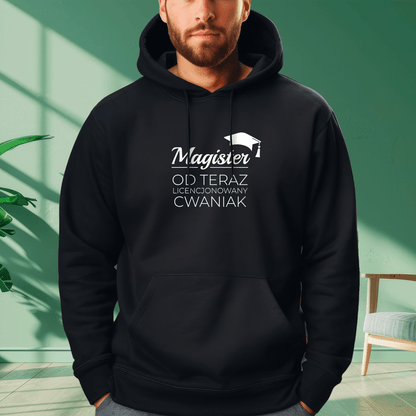 Bluza męska z nadrukiem CWANIAK - prezent dla absolwenta - idamell.com