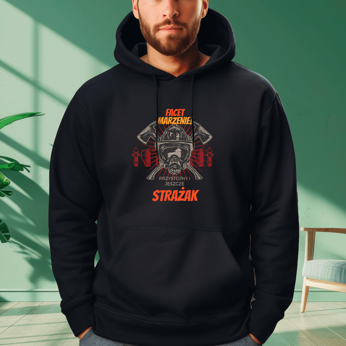 Bluza męska z nadrukiem FACET MARZENIE - prezent dla mężczyzny - idamell.com