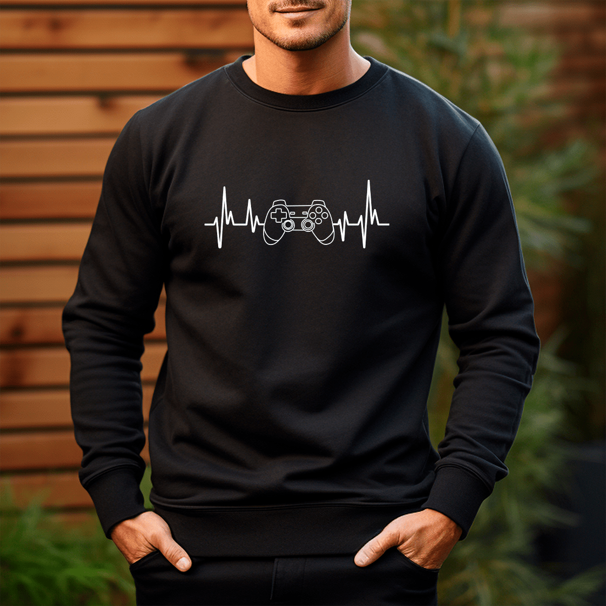 Bluza męska z nadrukiem GRACZ - prezent dla niego - idamell.com