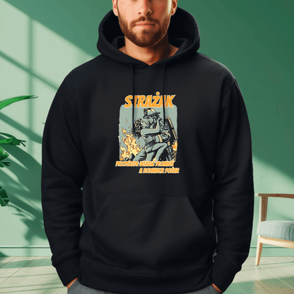 Bluza męska z nadrukiem POŻAR - prezent dla strażaka - idamell.com