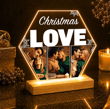 Christmas LOVE - Druk na szkle, spersonalizowany prezent dla żony - idamell.com