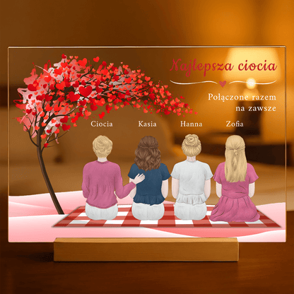 Ciocia clipart - Druk na szkle, spersonalizowany prezent dla cioci - idamell.com