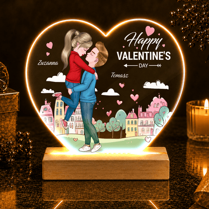 Clipart Happy Valentine's Day - Druk na szkle serce, spersonalizowany prezent dla niej - idamell.com