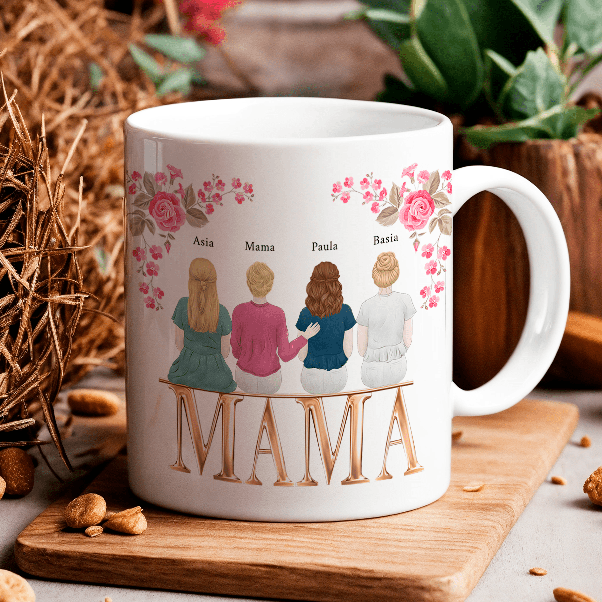 Clipart mama - 1x Kubek z nadrukiem, spersonalizowany prezent dla mamy - idamell.com