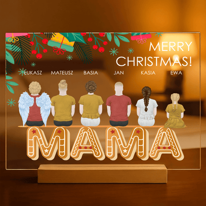 Clipart świąteczny dla mamy - Druk na szkle, spersonalizowany prezent dla mamy - idamell.com
