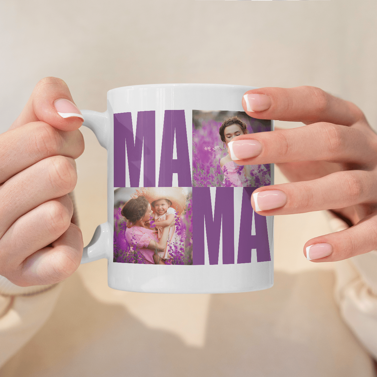 Cudowna mama - 1x Kubek z nadrukiem, spersonalizowany prezent dla mamy - idamell.com
