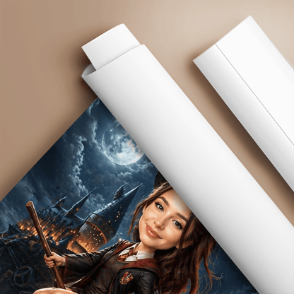 Czarodziejka - plakat, spersonalizowany prezent dla niej - idamell.com