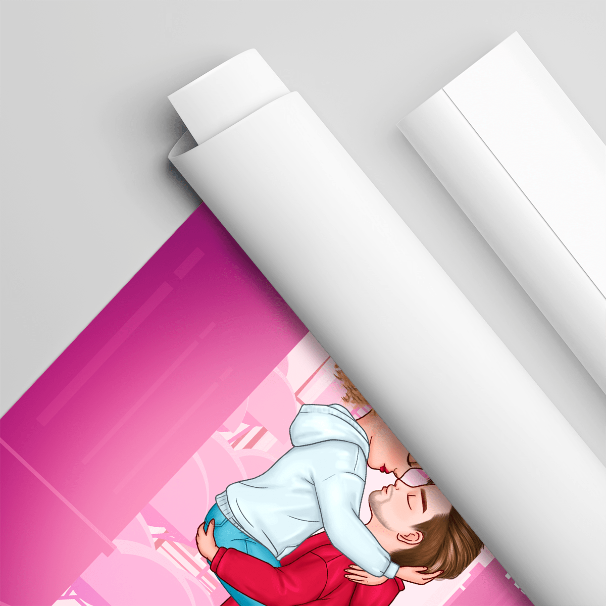 Czym jest miłość Clipart - plakat, spersonalizowany prezent dla pary - idamell.com