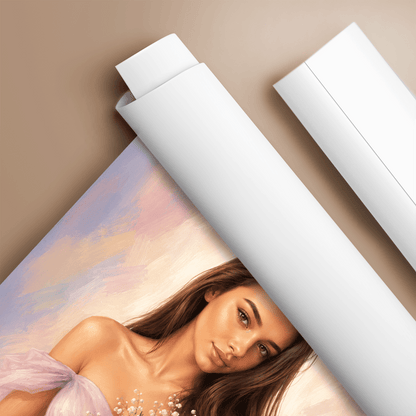 Delikatne Piękno – Personalizowany plakat dla niej - idamell.com