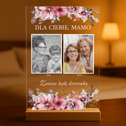 Dla Ciebie, mamo - Druk na szkle, spersonalizowany prezent dla mamy - idamell.com