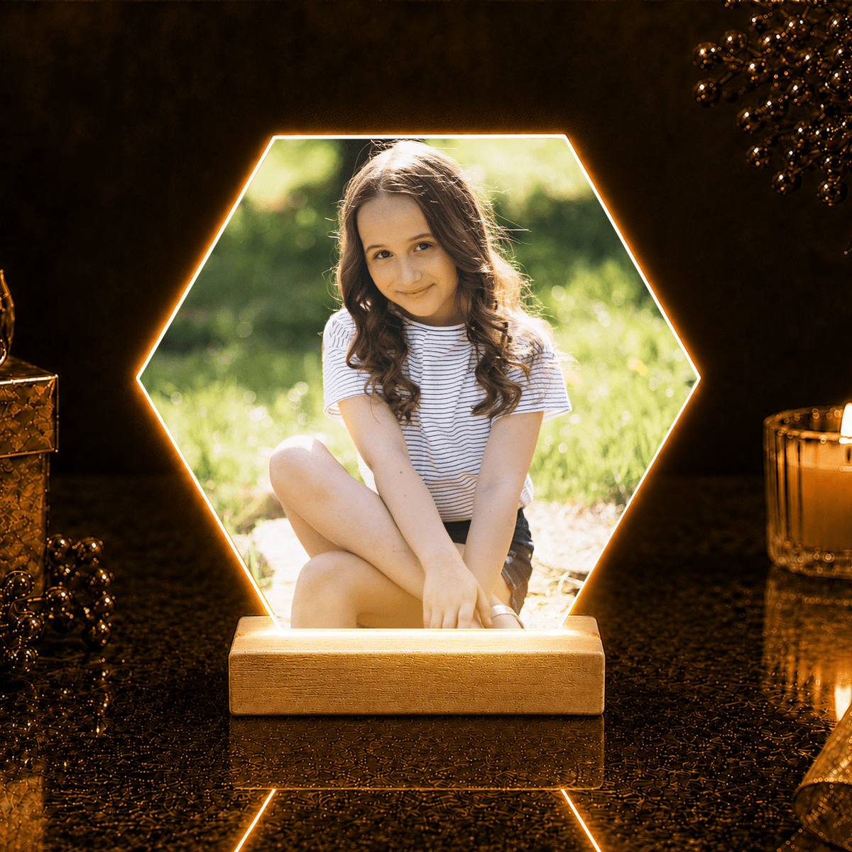 Dla córki od rodziców - Druk na szkle, spersonalizowany prezent dla dziecka - idamell.com