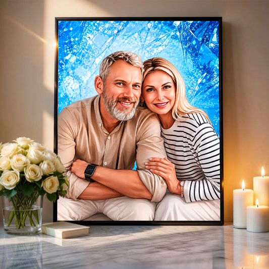 Dla kochanych rodziców - plakat, spersonalizowany prezent dla rodziców - idamell.com