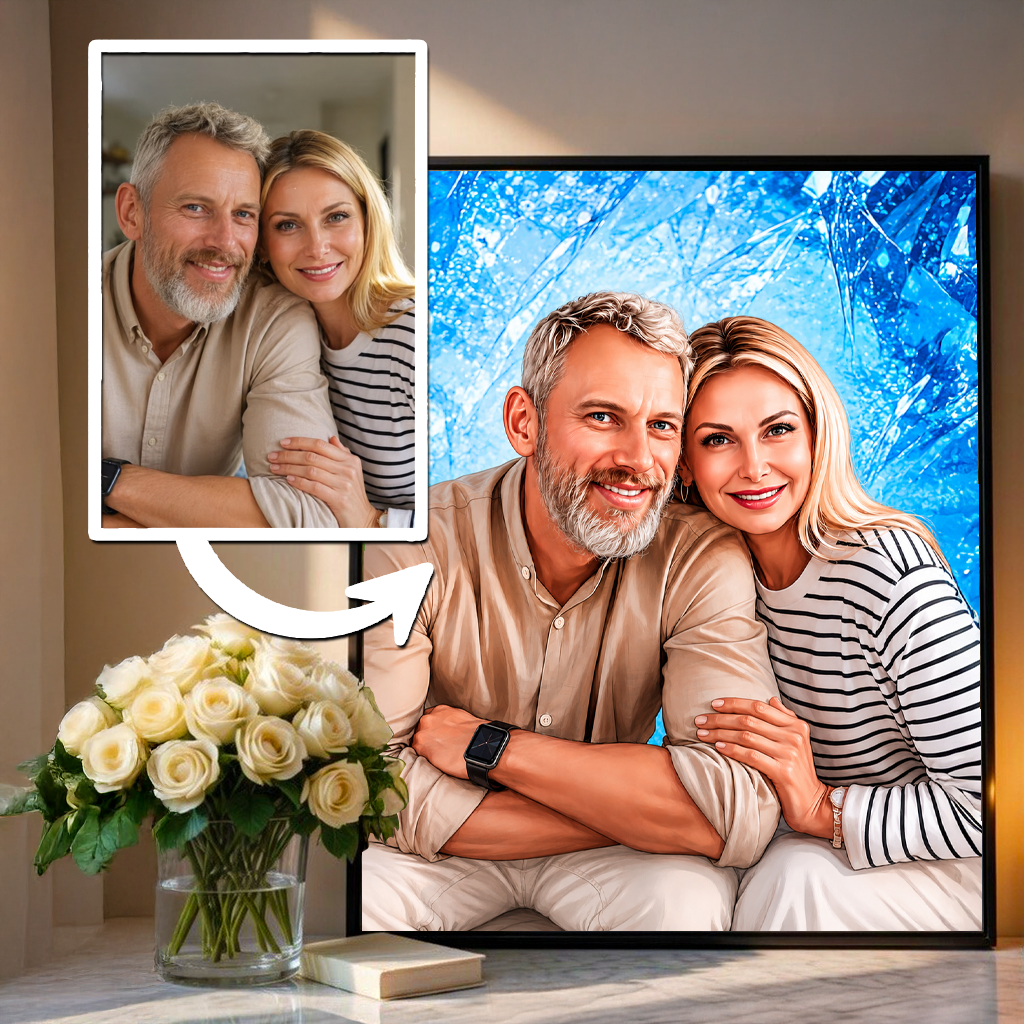 Dla kochanych rodziców - plakat, spersonalizowany prezent dla rodziców - idamell.com