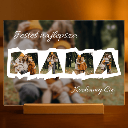 Dla mamusi - Druk na szkle, spersonalizowany prezent dla mamy - idamell.com