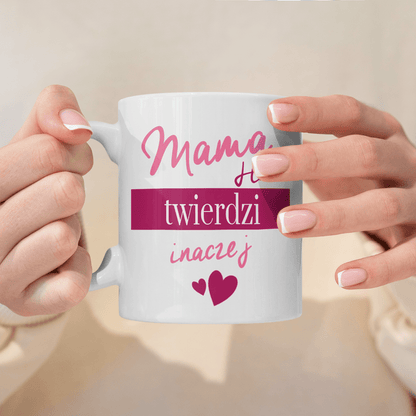 Dla mamy i taty - 1x Kubek z nadrukiem, spersonalizowany prezent dla rodziców - idamell.com