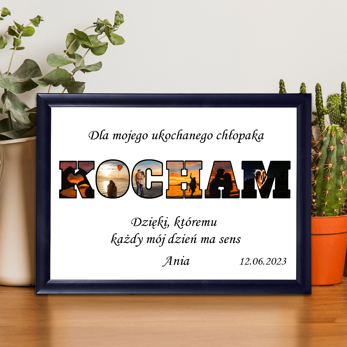Dla mojego chłopaka - Druk na szkle, spersonalizowany prezent dla chłopaka - idamell.com