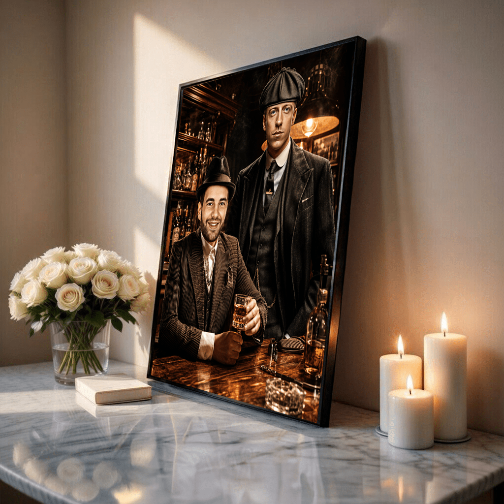Dżentelmeni - plakat, spersonalizowany prezent dla przyjaciela - idamell.com