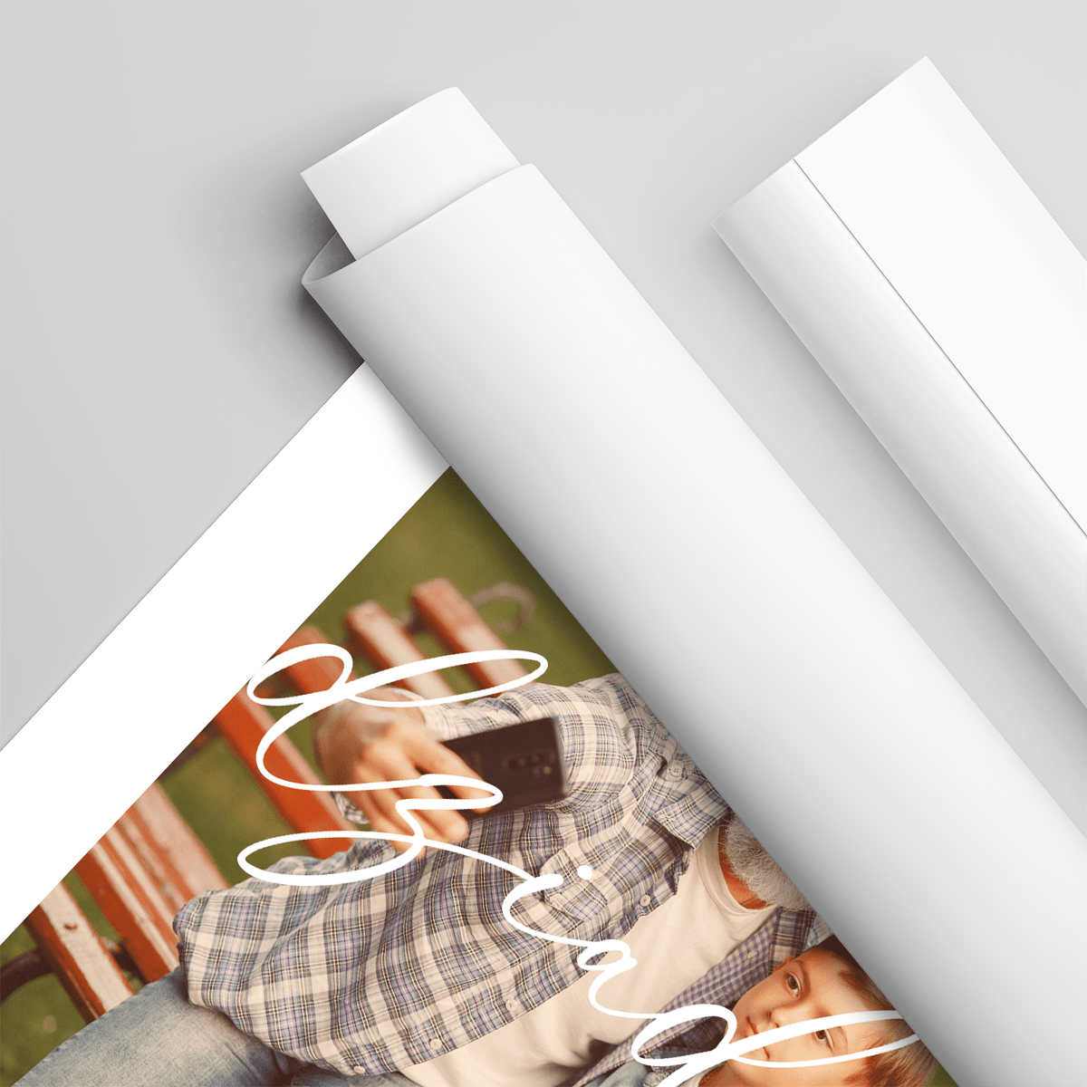 Dziadek zdjęcia + imię - plakat, spersonalizowany prezent dla dziadka - idamell.com