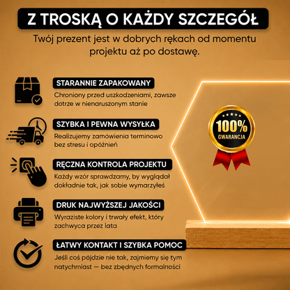 Dziękuję Ci, kochany dziadku - Druk na szkle, spersonalizowany prezent dla dziadka - idamell.com