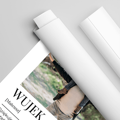 Dziękuję Ci za wszystko - plakat, spersonalizowany prezent dla wujka - idamell.com