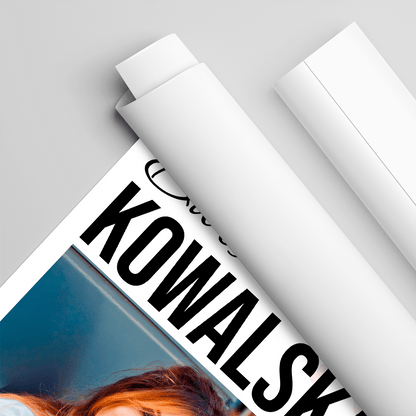 Dziennik urodzinowy - plakat, spersonalizowany prezent dla kobiety - idamell.com