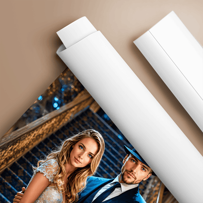 Elegancka para - plakat, spersonalizowany prezent dla męża - idamell.com