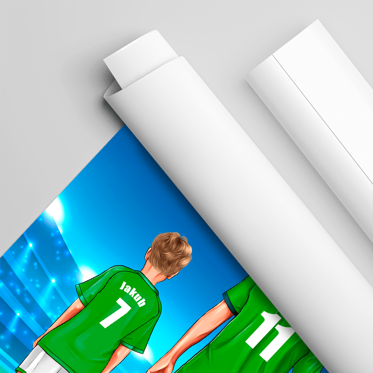 Football Clipart - plakat, spersonalizowany prezent dla sportowca - idamell.com