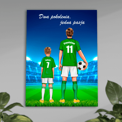 Football Clipart - plakat, spersonalizowany prezent dla sportowca - idamell.com