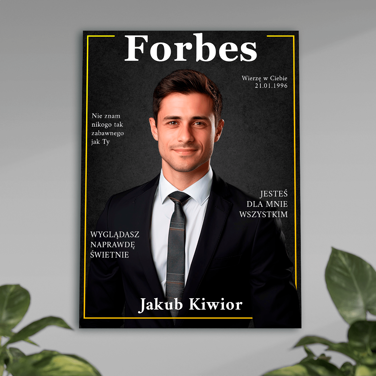 Forbes magazyn - plakat, spersonalizowany prezent dla szefa - idamell.com