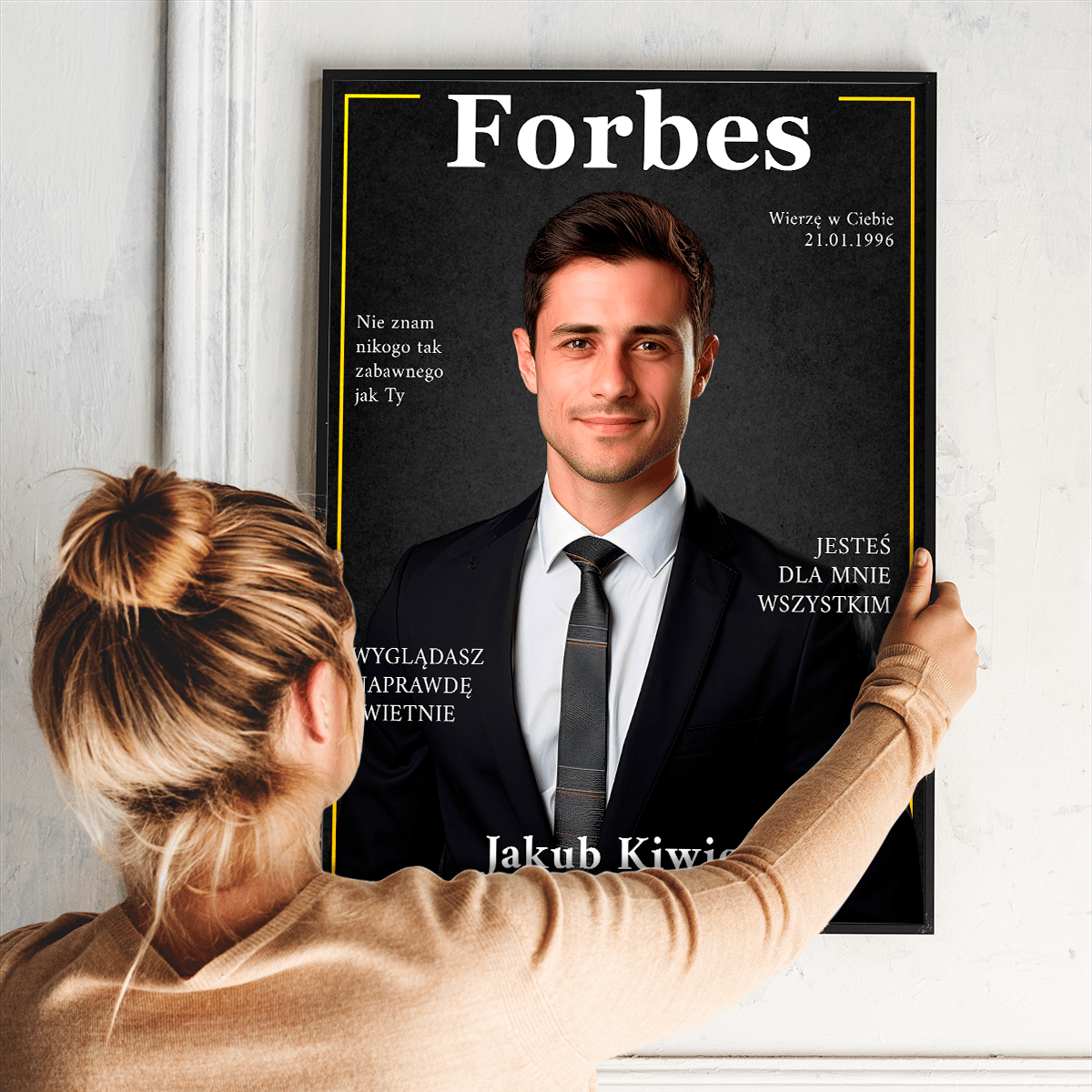 Forbes magazyn - plakat, spersonalizowany prezent dla szefa - idamell.com