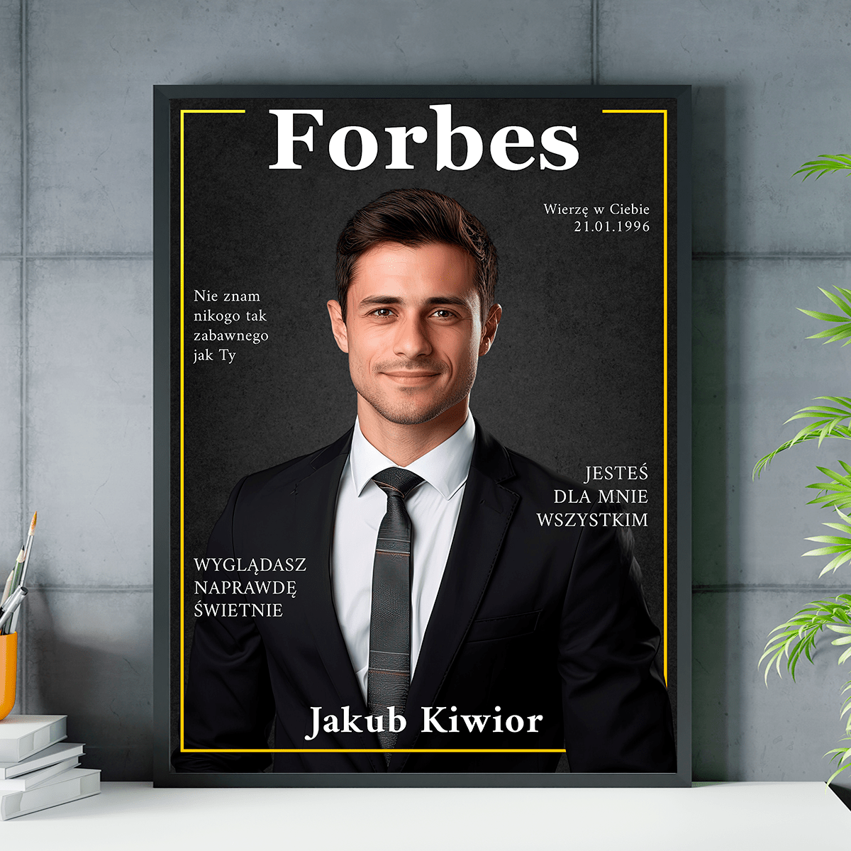 Forbes magazyn - plakat, spersonalizowany prezent dla szefa - idamell.com