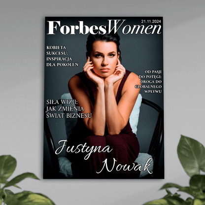 Forbes Women - plakat, spersonalizowany prezent dla kobiety - idamell.com