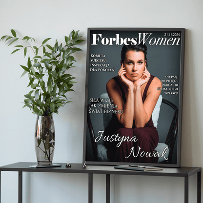 Forbes Women - plakat, spersonalizowany prezent dla kobiety - idamell.com