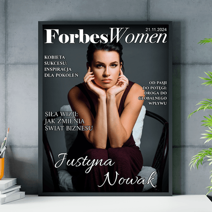 Forbes Women - plakat, spersonalizowany prezent dla kobiety - idamell.com