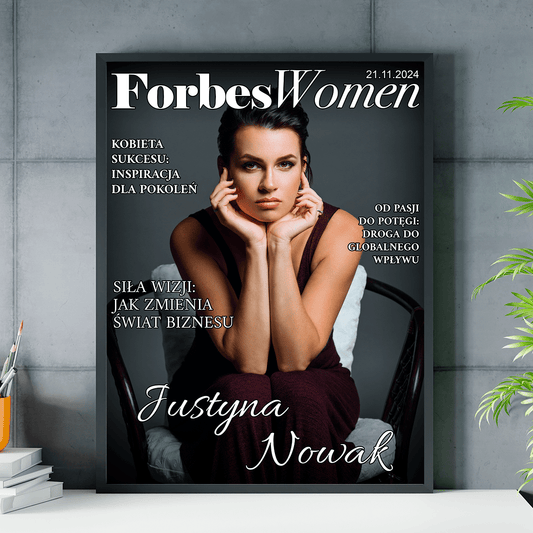 Forbes Women - plakat, spersonalizowany prezent dla kobiety - idamell.com
