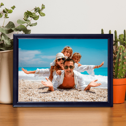 Fotografia w ramce - Druk na szkle, spersonalizowany prezent dla rodziców - idamell.com