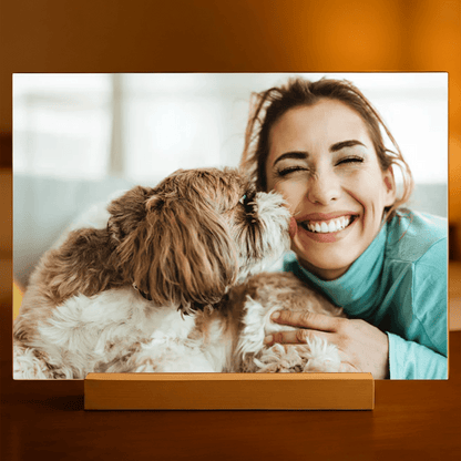 Fotografia z psem - Druk na szkle, spersonalizowany prezent - idamell.com