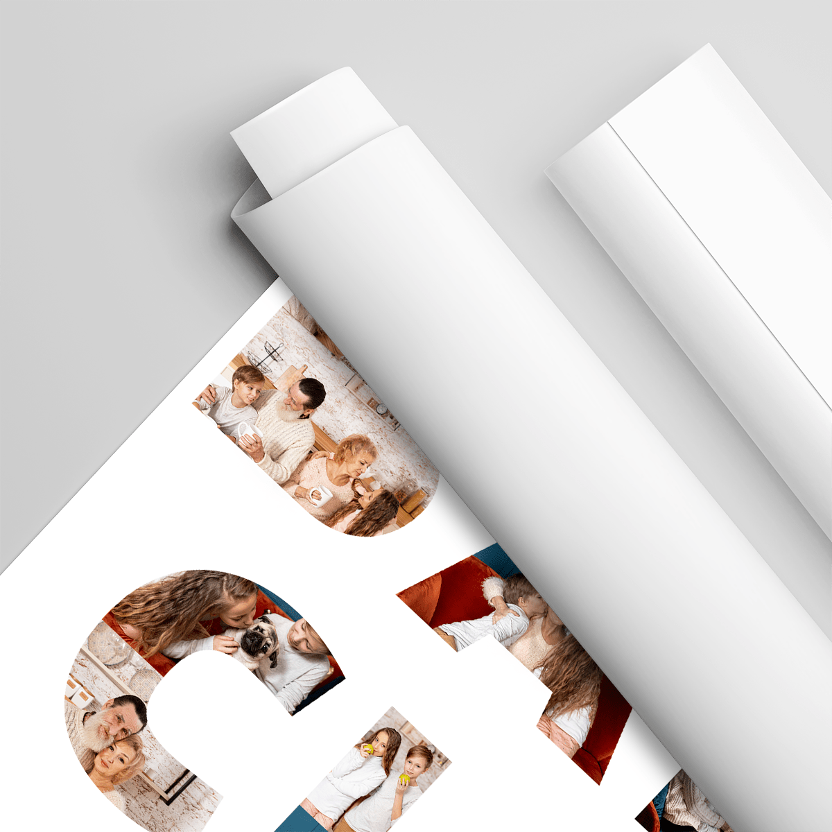 Fotokolaż BABCIA - plakat, spersonalizowany prezent dla babci - idamell.com