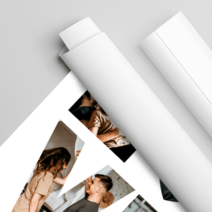 Fotokolaż LOVE + imiona - plakat, spersonalizowany prezent dla kobiety - idamell.com